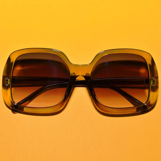 70s Vintage Style Oversized Rounded Squared Sunglasses | Multiple Colors